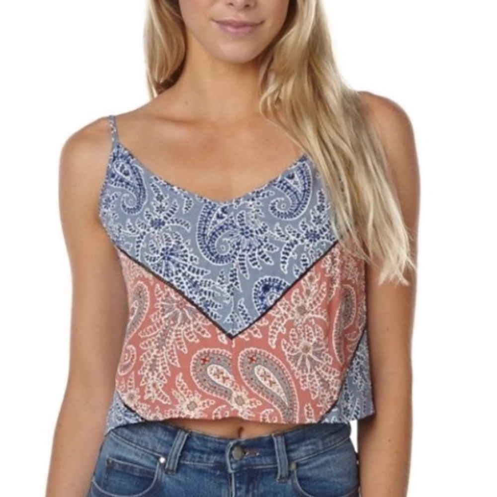 Tigerlily patchwork crop top